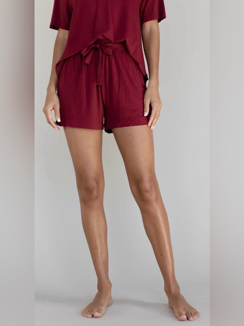 NWT Cozy Earth Women’s Bamboo Classic Pajama Shorts Color Pomegranate - Size XS